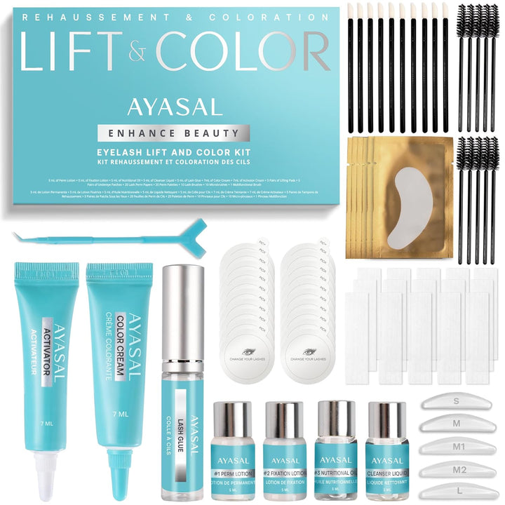 AYASAL Kit de levantamiento de pestañas: fórmula coreana permanente...