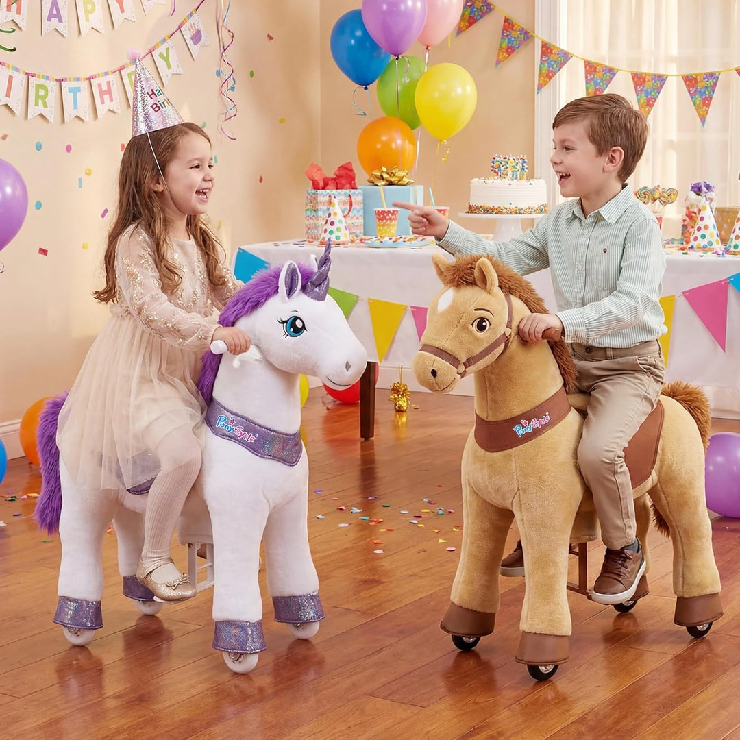 PonyCycle Unicorn para montar con freno, juguete interactivo modelo...