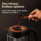Viante - Juego de té de lujo, hervidor eléctrico con infusor