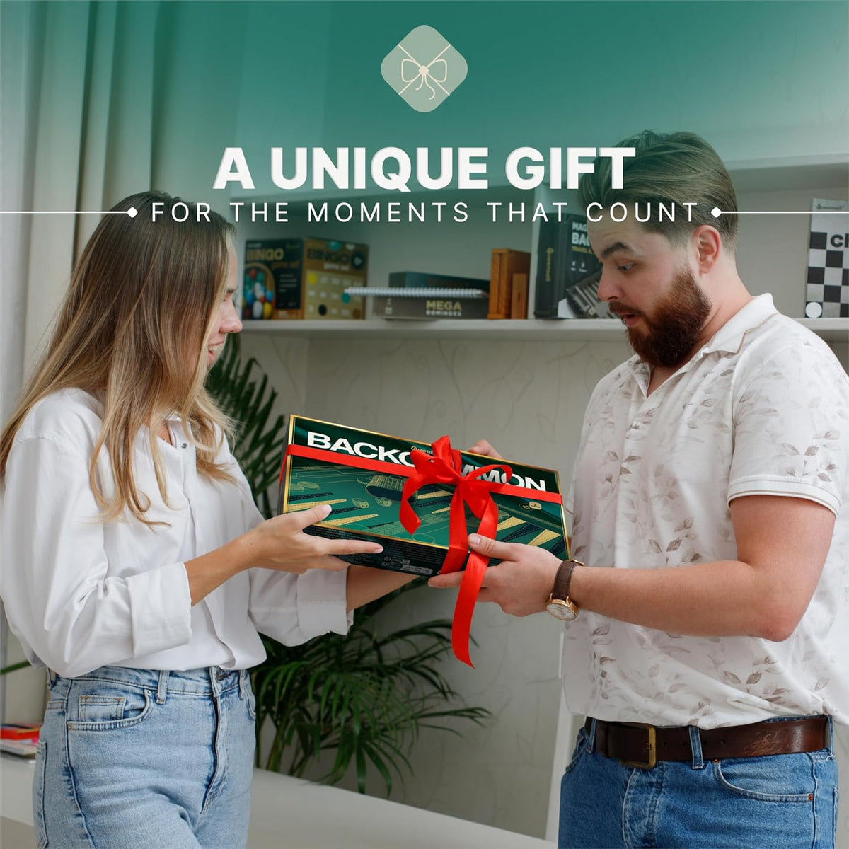 Backgammon - Juego de mesa para adultos de 15 pulgadas, juego de mesa de backgammon de piel sintética de alta calidad con 32 fichas, tazas de dados y cubo doble, juego de backgammon de viaje portátil