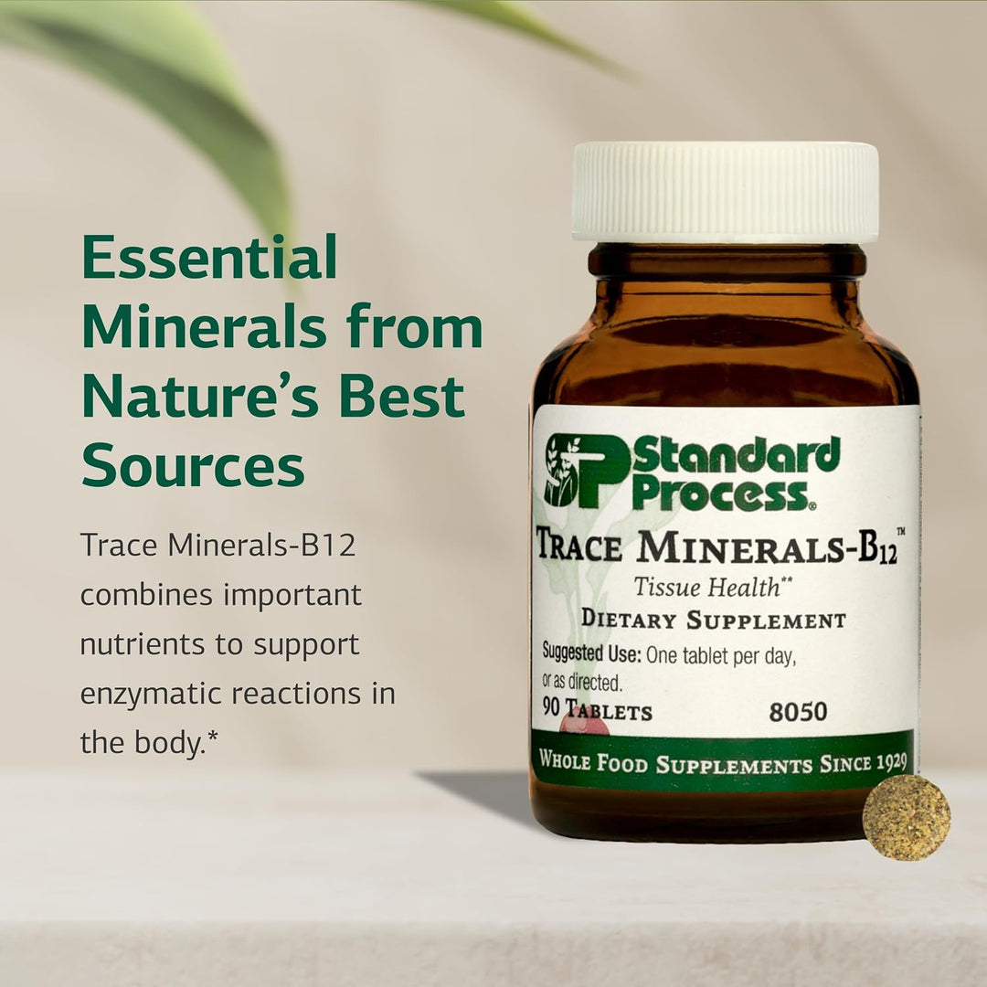 Standard Process Trace Minerals-B12 - Bazo de alimentos integrales,...