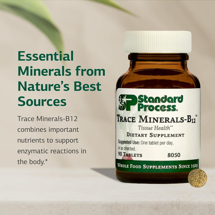 Standard Process Trace Minerals-B12 - Bazo de alimentos integrales,...