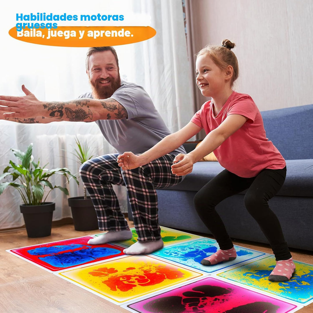 Azulejos sensoriales para niños pequeños: paquete de 6 tapetes de j...