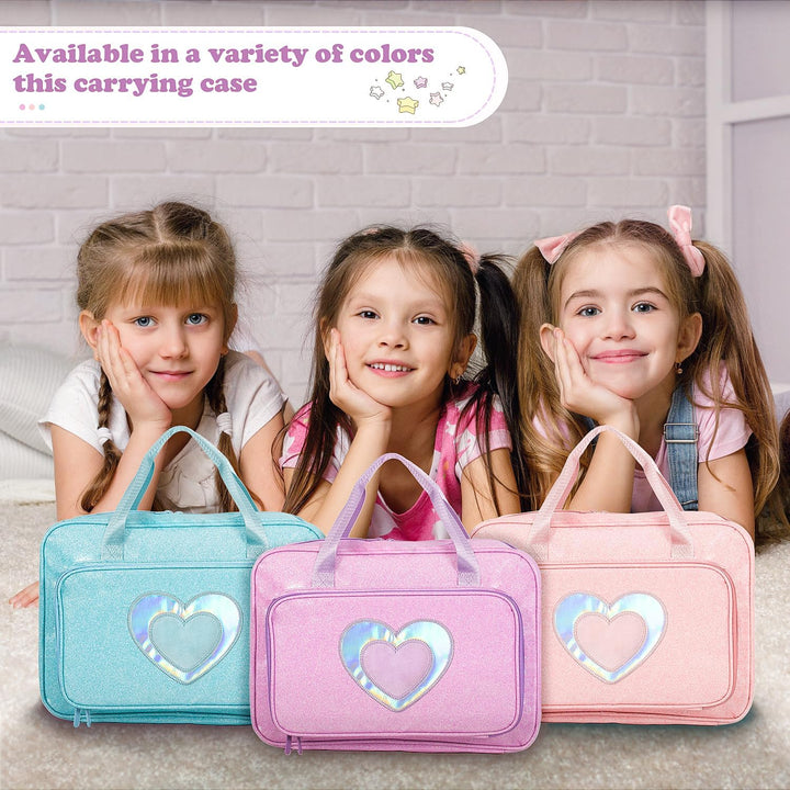 LININYHAO Funda de transporte compatible con muñecas Barbie de 12 p...