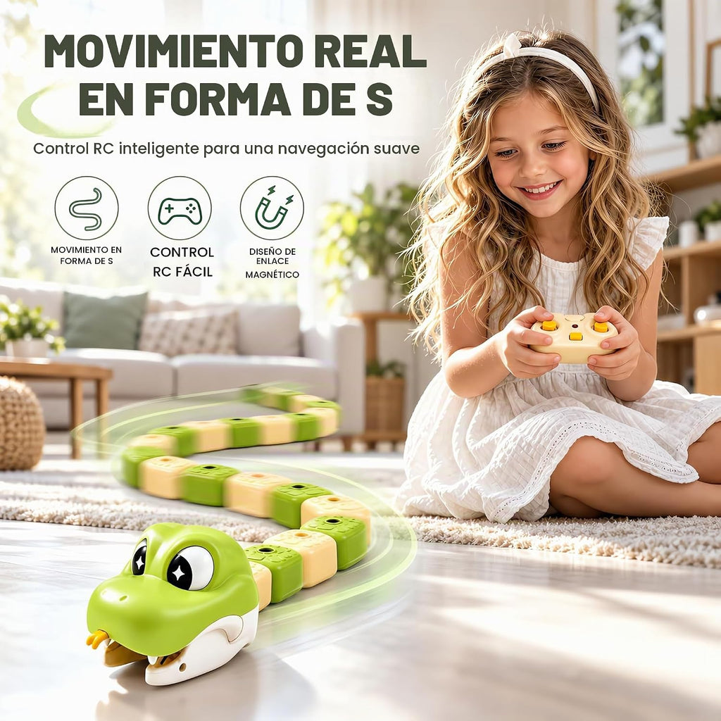 Juego de serpiente magnética para 2 jugadores para niños, juguete de juego