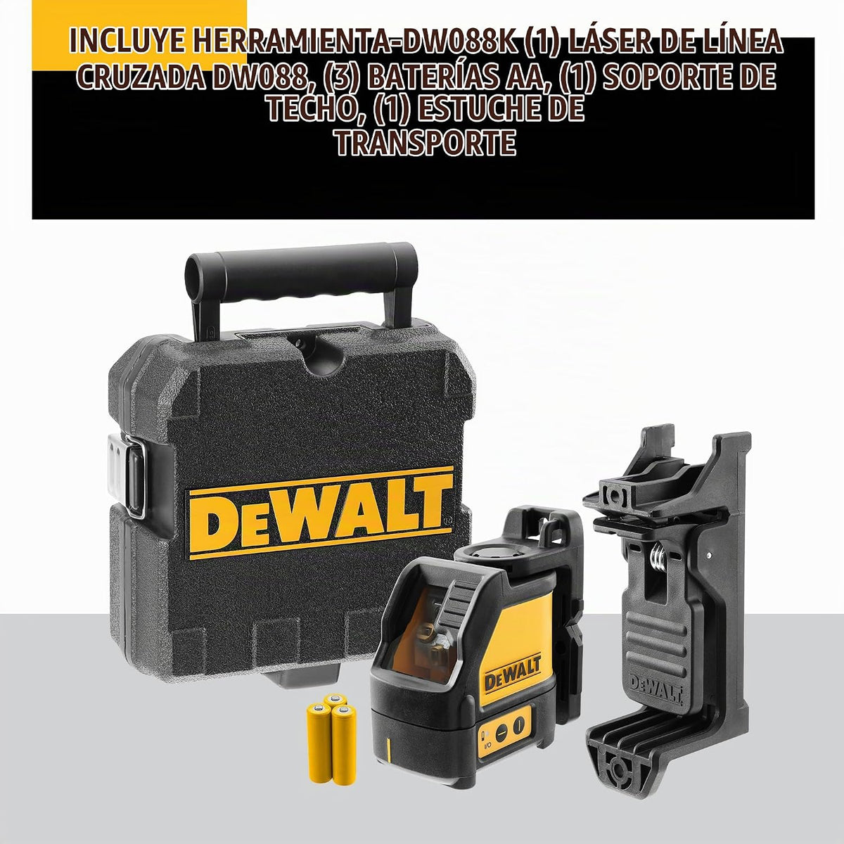 DeWalt DW088K Láser de línea cruzada con autonivelación