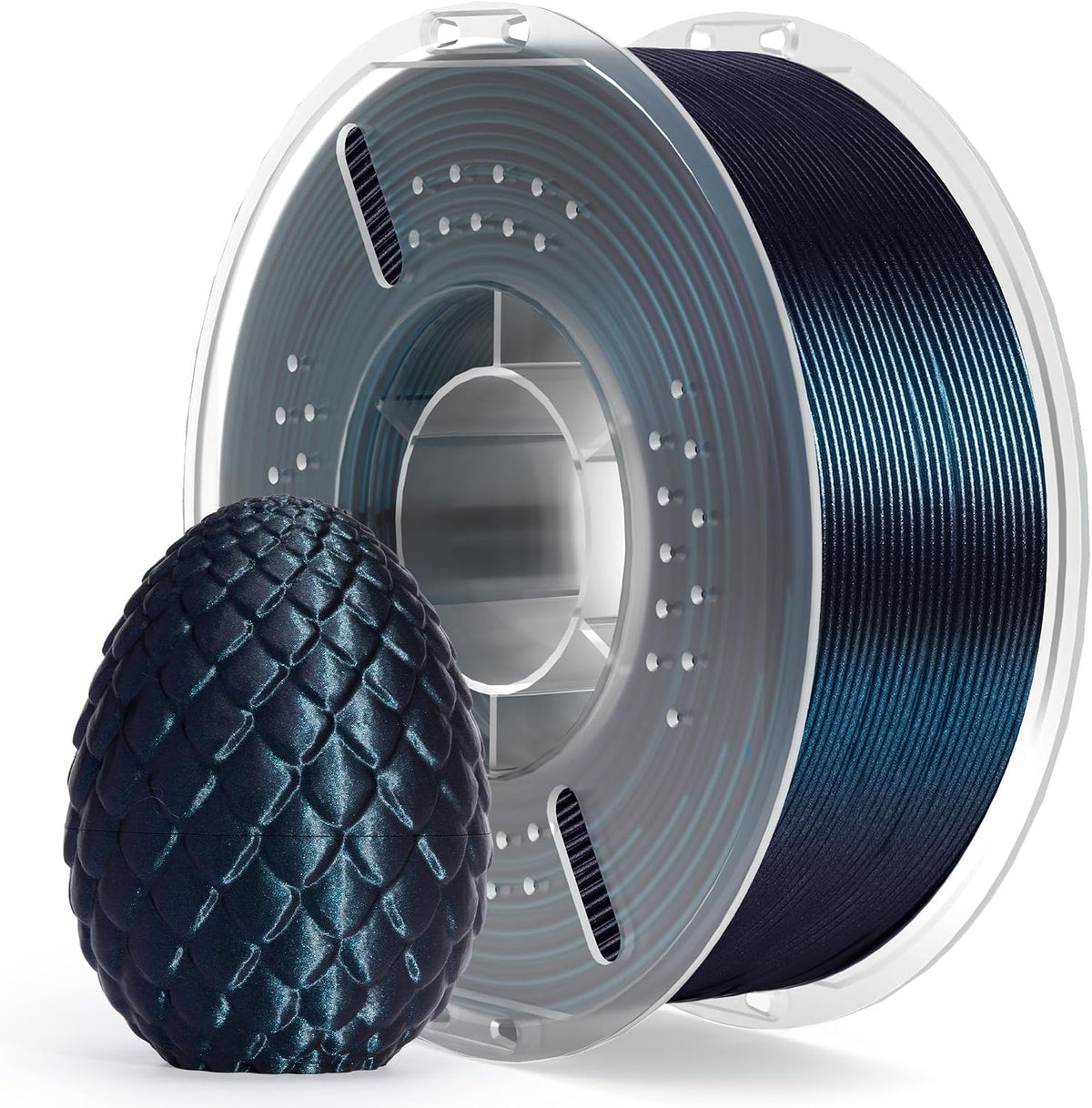 ELEGOO - Filamento de PLA 1.75 mm\/0.069 pulgadas, negro galaxia, b...