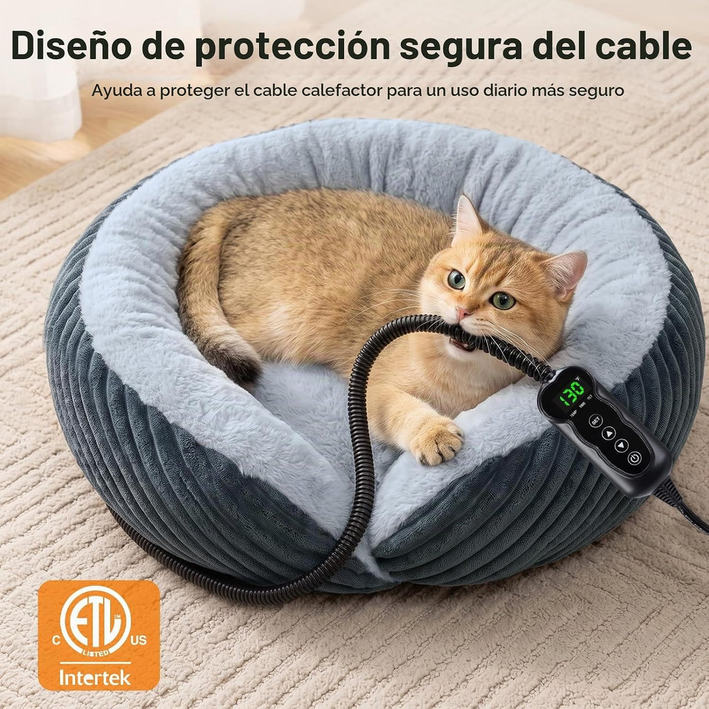 Camas térmicas para gatos de interior y perros pequeños, cama suave