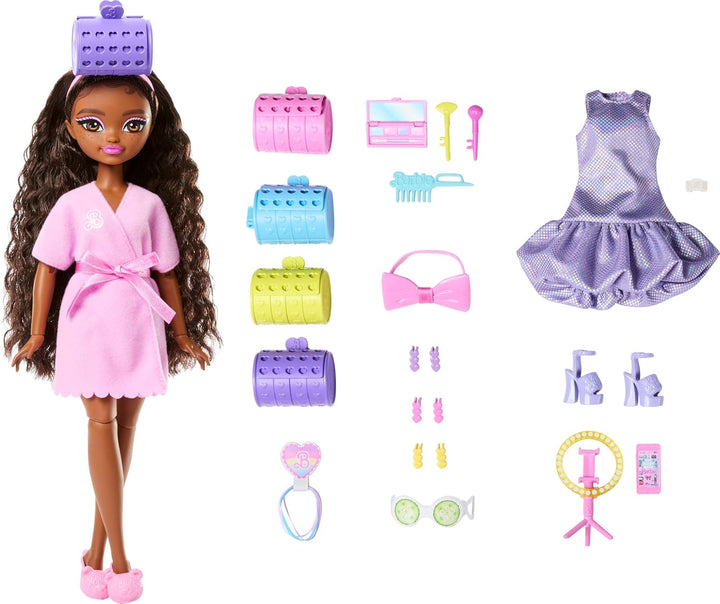 Barbie Dream Get Ready Brooklyn - Muñeca de moda con pelo estilizad...