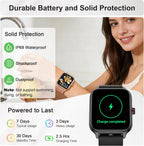 Reloj inteligente para mujeres y hombres, reloj inteligente para mujer de 1.96 pulgadas para responder/hacer llamadas, presión arterial, recursos humanos, monitor de sueño, más de 100 modos deportivos