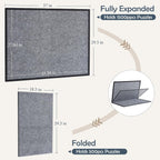 Tablero de rompecabezas para 1000-1500 piezas, gris oscuro