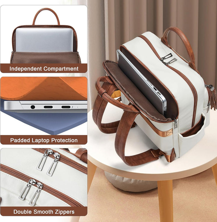 Shrrie: mochila para laptop de mujer de 15.6 pulgadas, mochila de c...