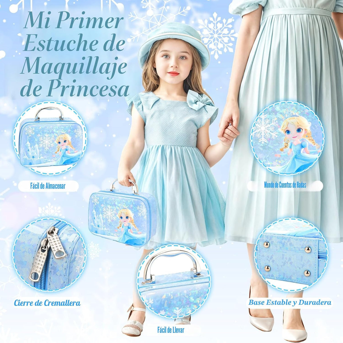 Pretend Play Fake Makeup Set para Kids Toddlers 3-5 5-8
