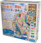 Asmodee Ticket to Ride New York Juego de Mesa - Juego de estrategia de construcción de rutas de tren, divertido juego familiar para niños y adultos, edades 8+, 2-4 jugadores, tiempo de juego de 10-15
