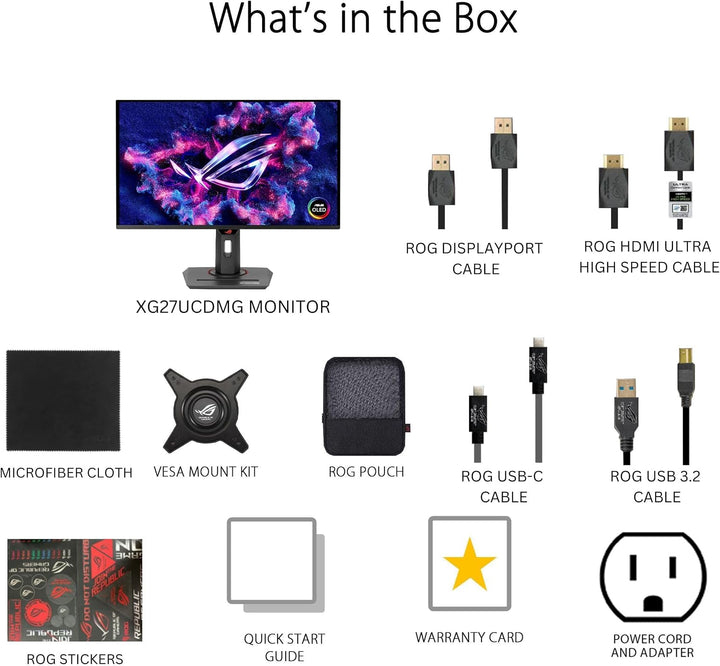 ASUS ROG Strix Monitor para juegos 4K QD-OLED de 27" (XG27UCDMG) -...
