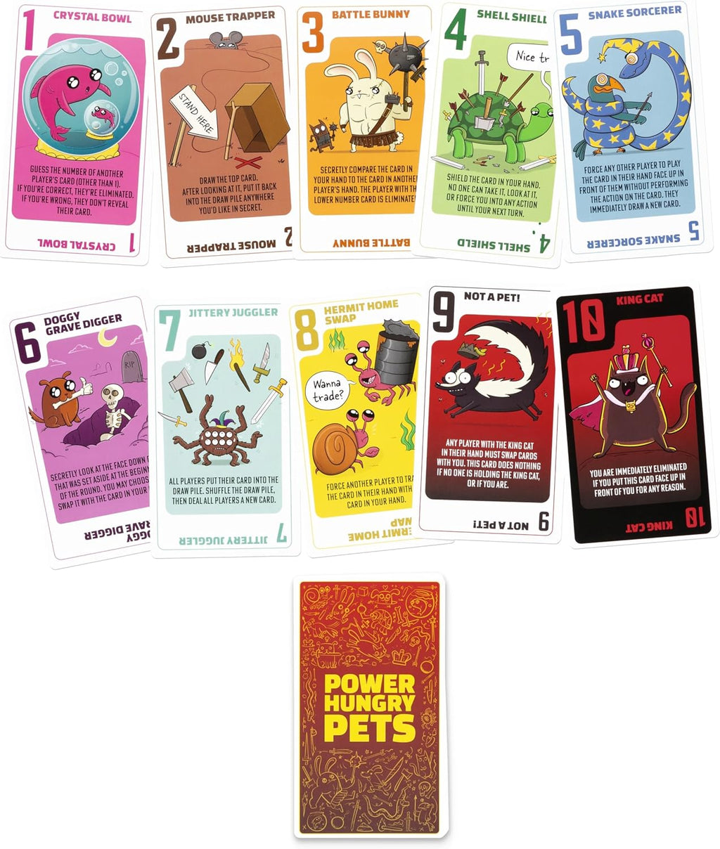 Exploding Kittens Power Hungry Pets en lata coleccionable – 2 – 6 jugadores