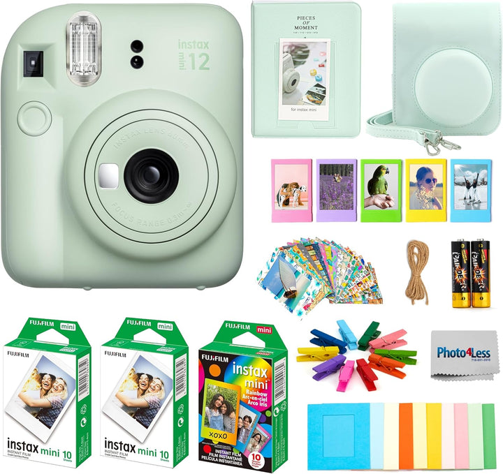 Paquete de cámara de película instantánea Fujifilm Instax Mini 12 c...