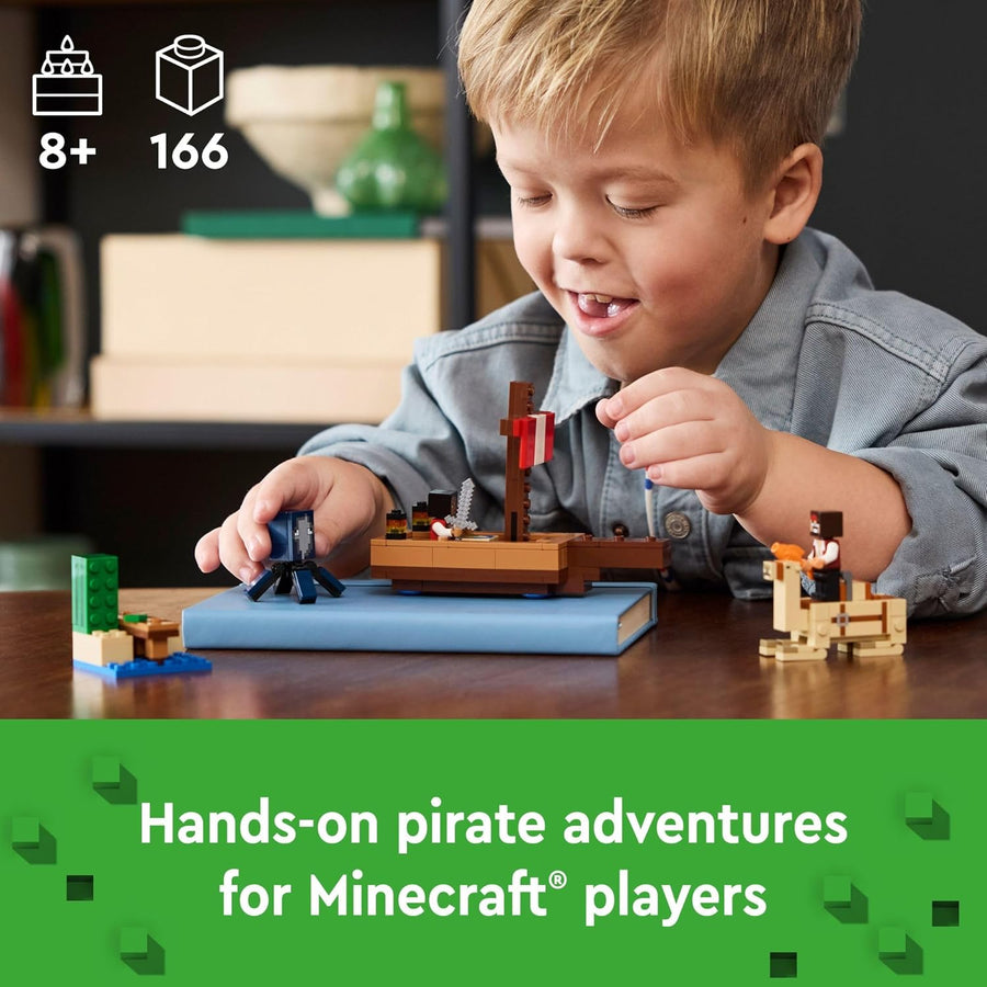 LEGO Minecraft The Pirate Ship Voyage juego de juguete de