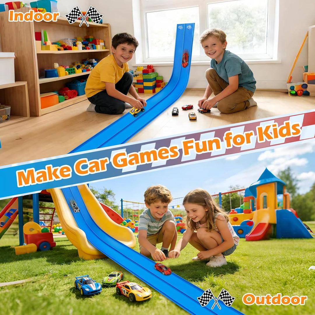 Pista de carreras flexible para niños, juego de iniciación de 15 pi...