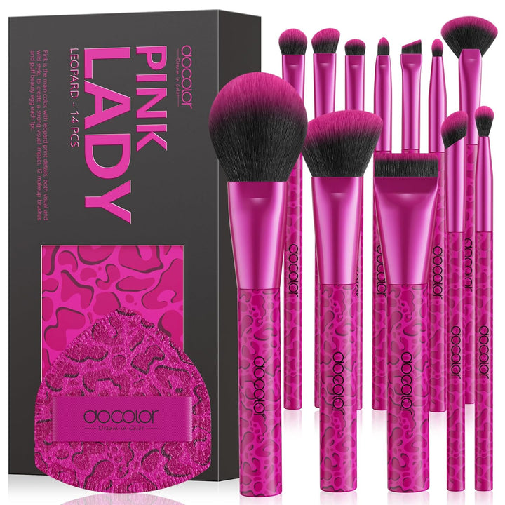 docolor Brochas de Maquillaje 12PCS Juego de Brochas de Maquillaje...