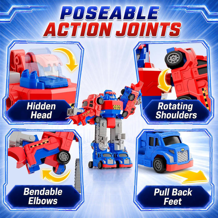 iPlay, iLearn - Robot de juguete magnético para niños, camión de co...