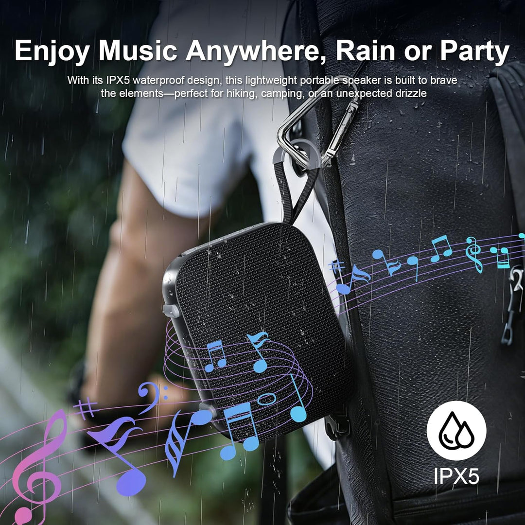 KASOHQEE Altavoz Bluetooth portátil con luces RGB, altavoz inalámbr...