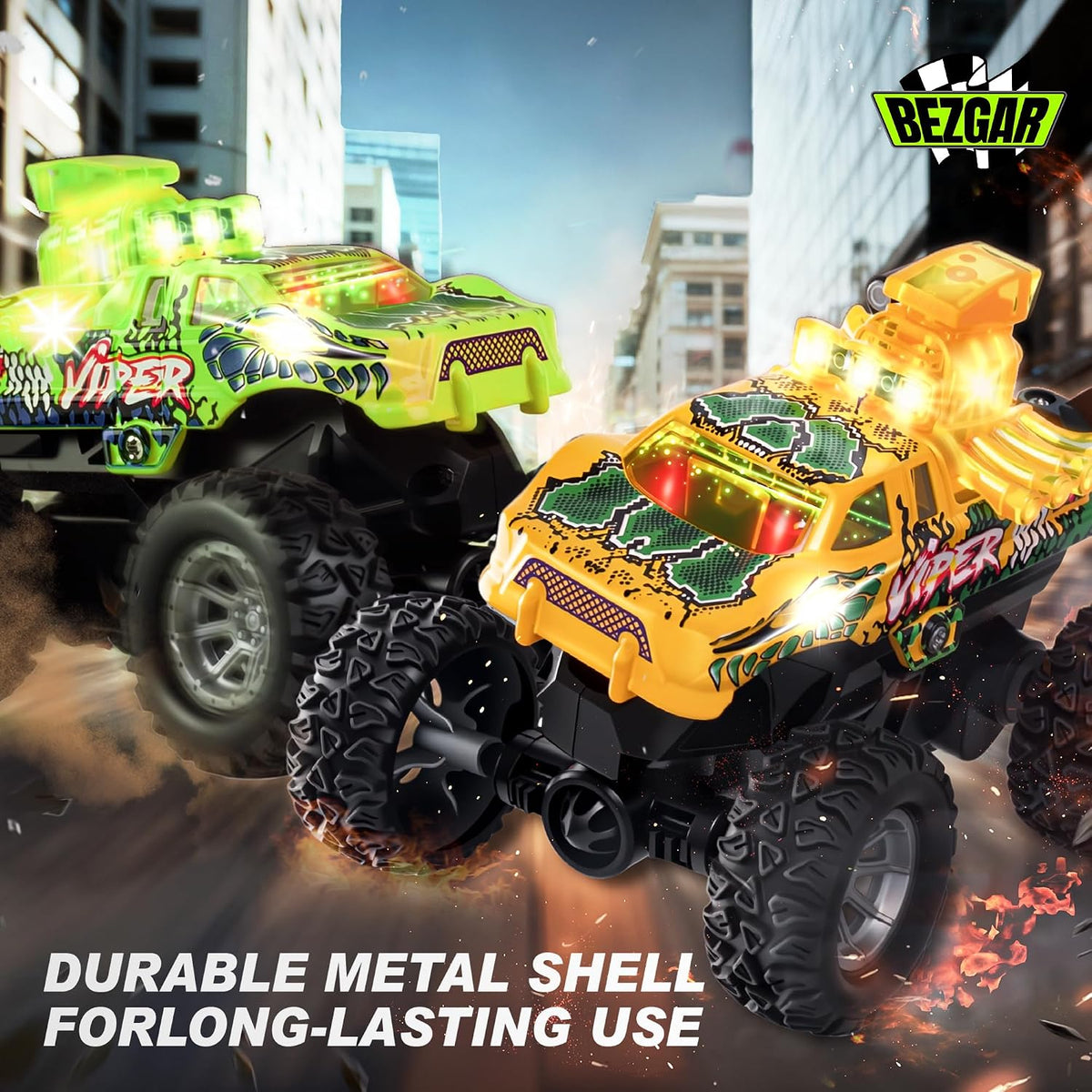 BEZGAR Juguetes Monster Truck 1:16 y 1:64