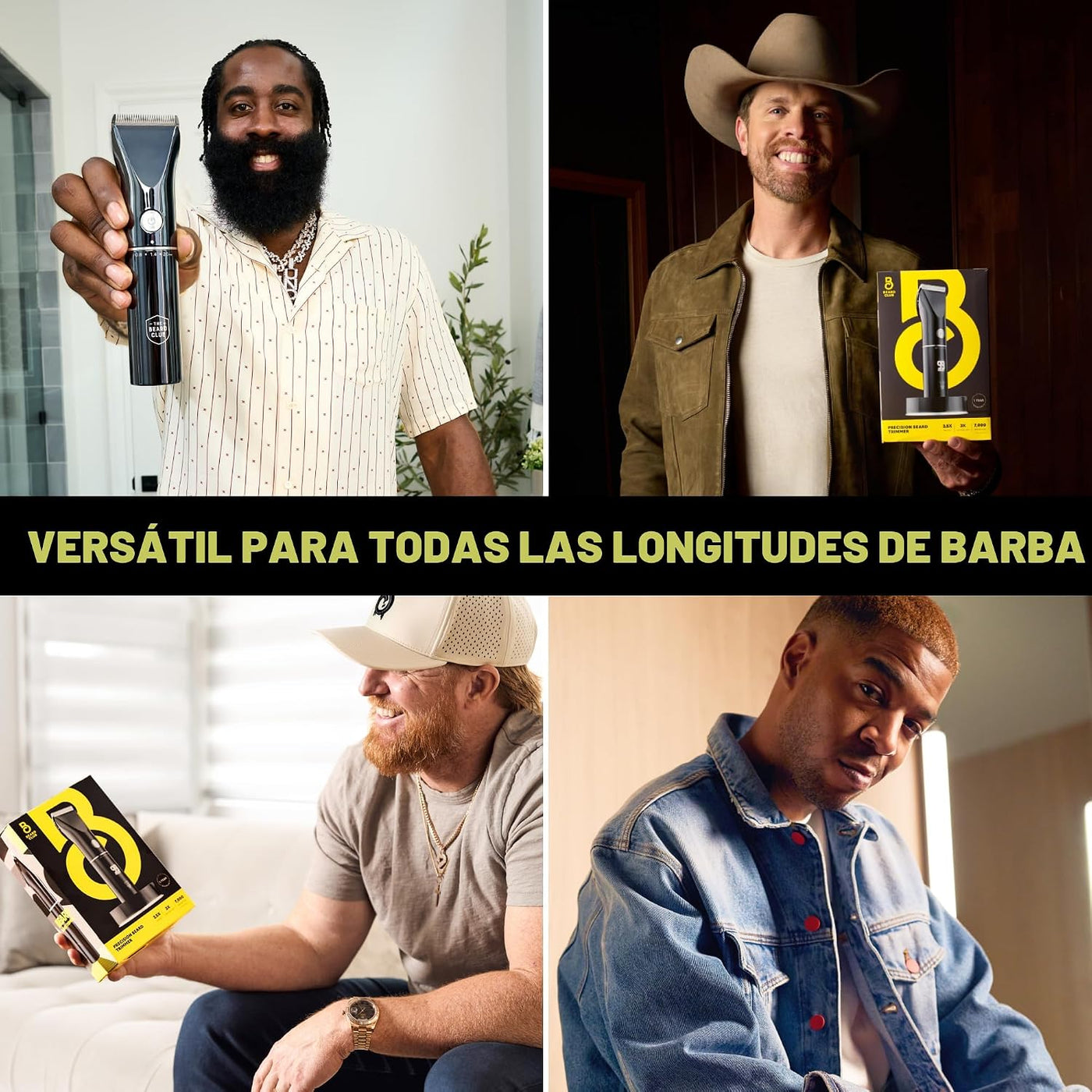 Beard Club - Kit de aseo para hombre y recortadora de barba para ho...