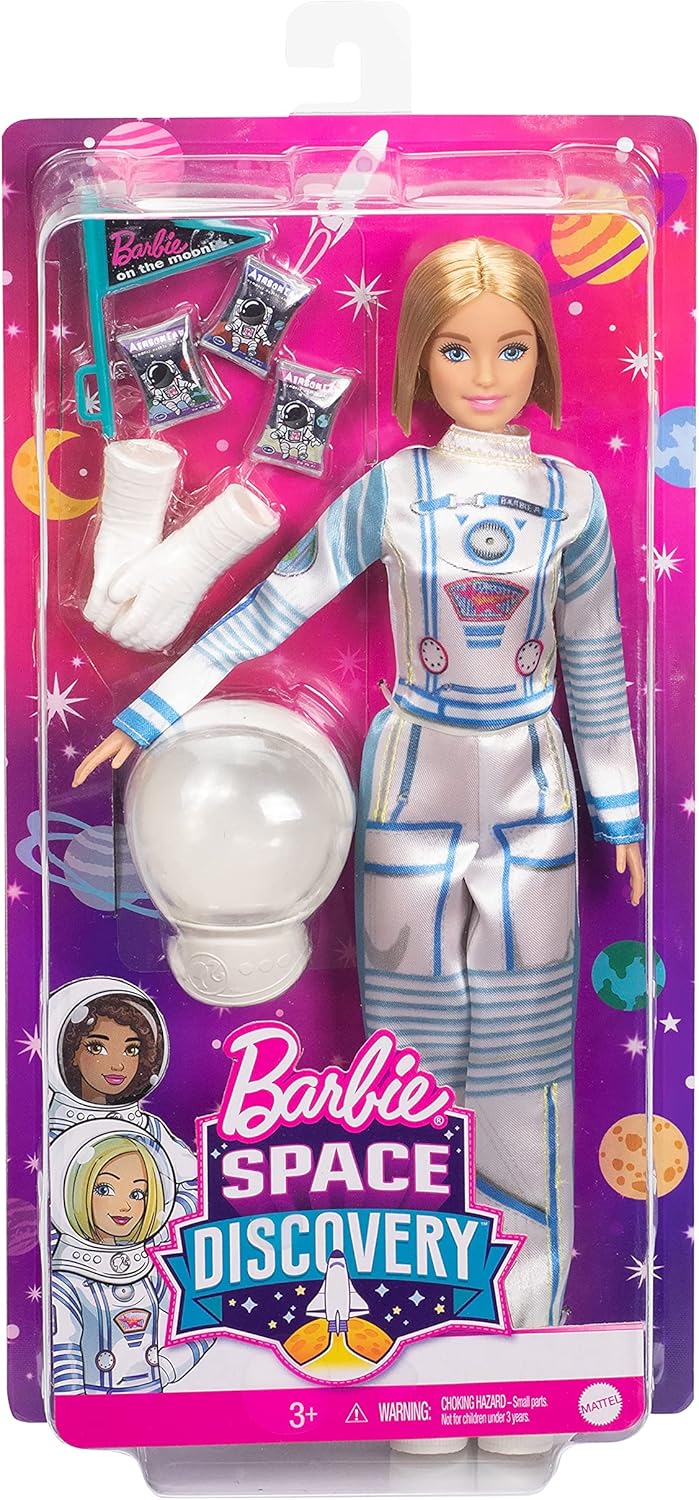 Barbie Space Discovery - Muñeca de astronauta, rubia, en traje espa...
