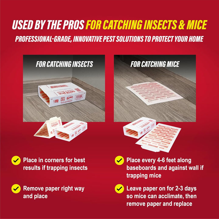 Catchmaster Tablas de pegamento para ratones e insectos, 60 unidade...