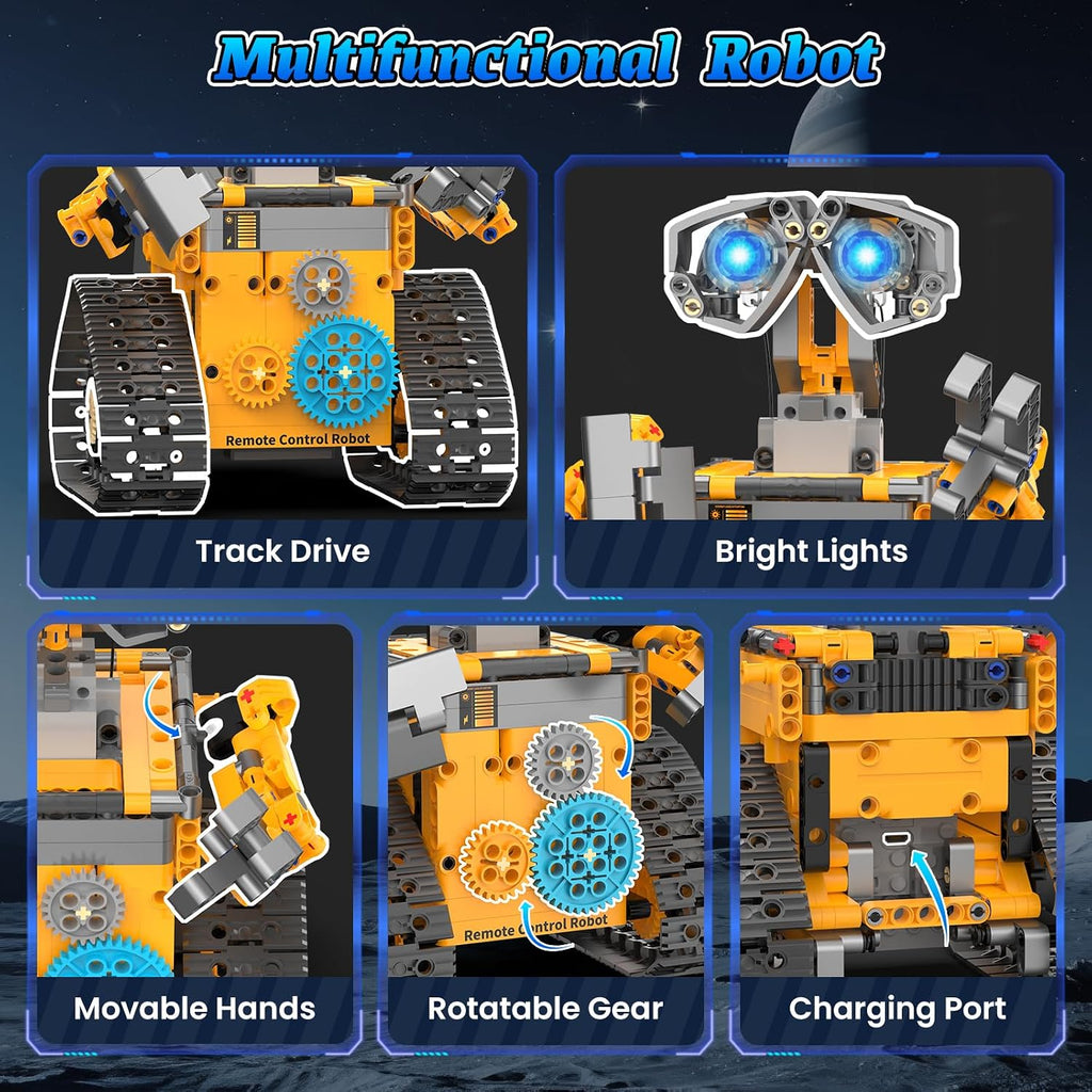 STEM Robot Kit de construcción con control remoto para niños de 8 a