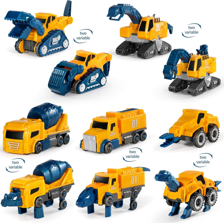MIEBELY Juego de vehículos de construcción de robot para