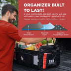Organizador de maletero de coche para SUV, camión y almacenamiento de carga
