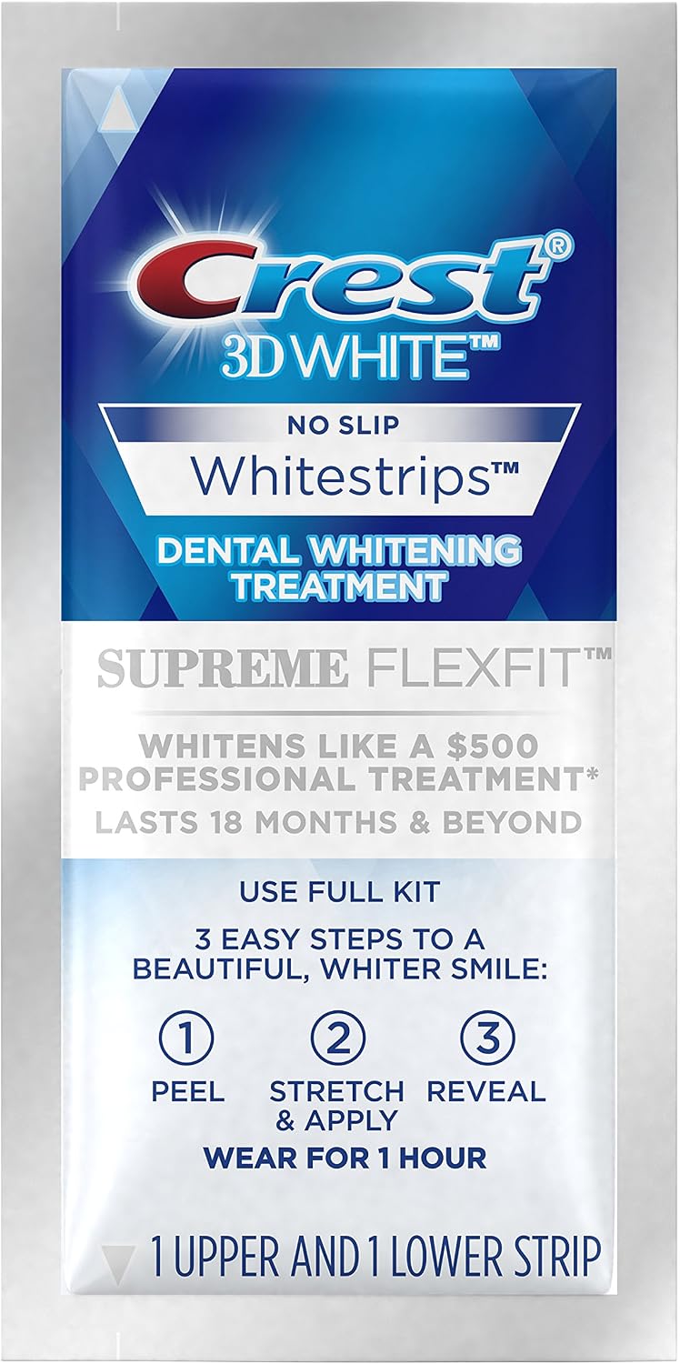 Crest 3D Whitestrips Age Renew - Kit de blanqueamiento de dientes,...