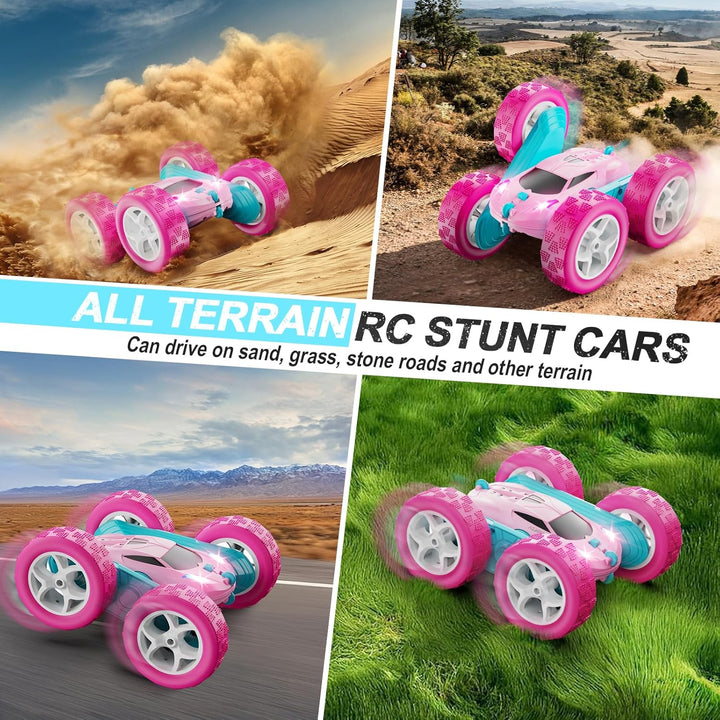 QUNREDA Coches RC, Coche de Control Remoto Rosa para Niñas, 2.4 GHZ...