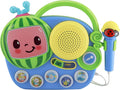eKids Cocomelon Juguete Singalong Boombox con micrófono y música incorporada, juguetes para niños pequeños para fanáticos de los regalos de Cocomelon