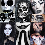 Afflano Kit de maquillaje gótico disfraz de Halloween, SFX payaso g...
