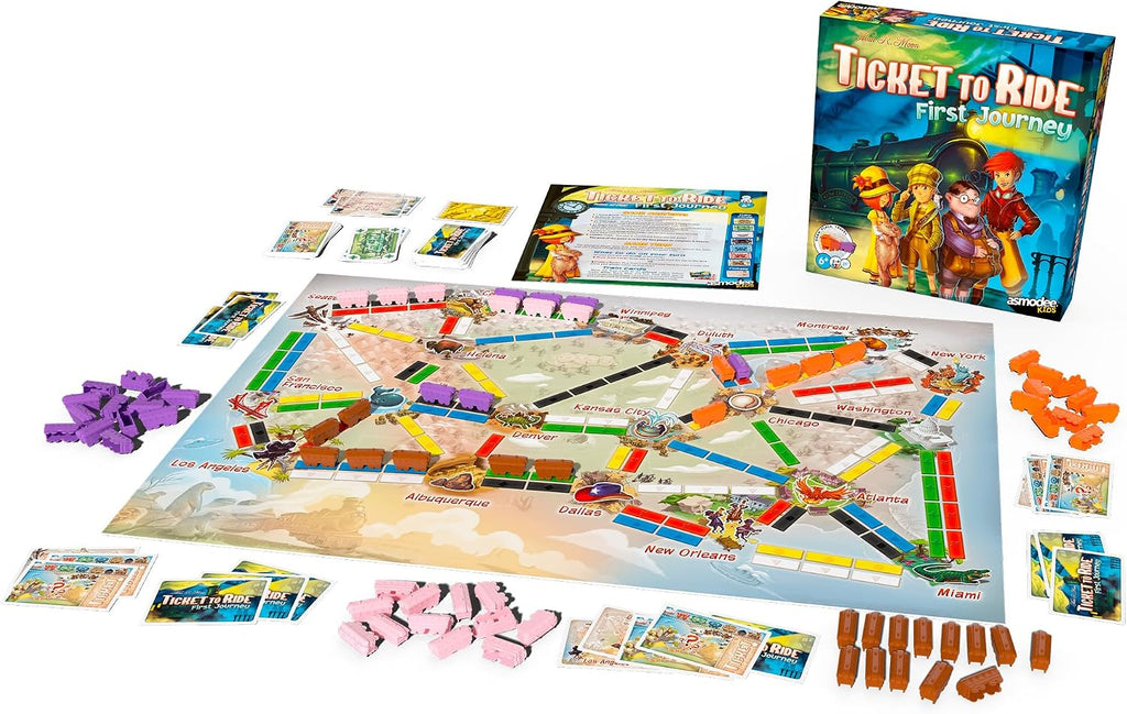 Ticket to Ride: Juego de mesa First Journey para niños y familias