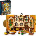 LEGO Harry Potter Banderín de la Casa Hufflepuff de Hogwarts 76412 Sala Común del Castillo de Hogwarts, Decoración de Pared, Set de Construcción con 3 Minifiguras y Mandrake, Juguete Coleccionable de