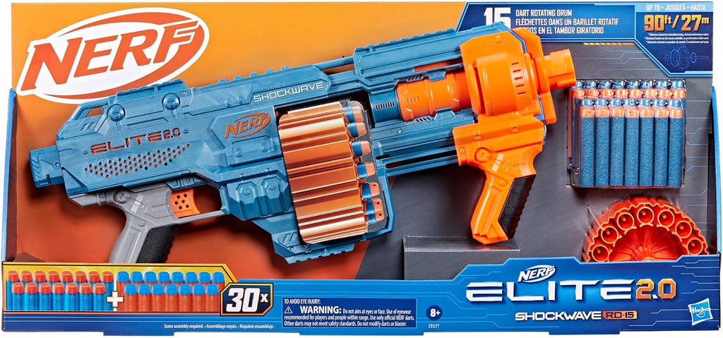 Nerf Elite 2.0 Shockwave RD-15 Dart Blaster