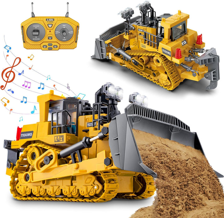 Samtop Juguetes Rc Bulldozer - Vehículos de construcción de control...