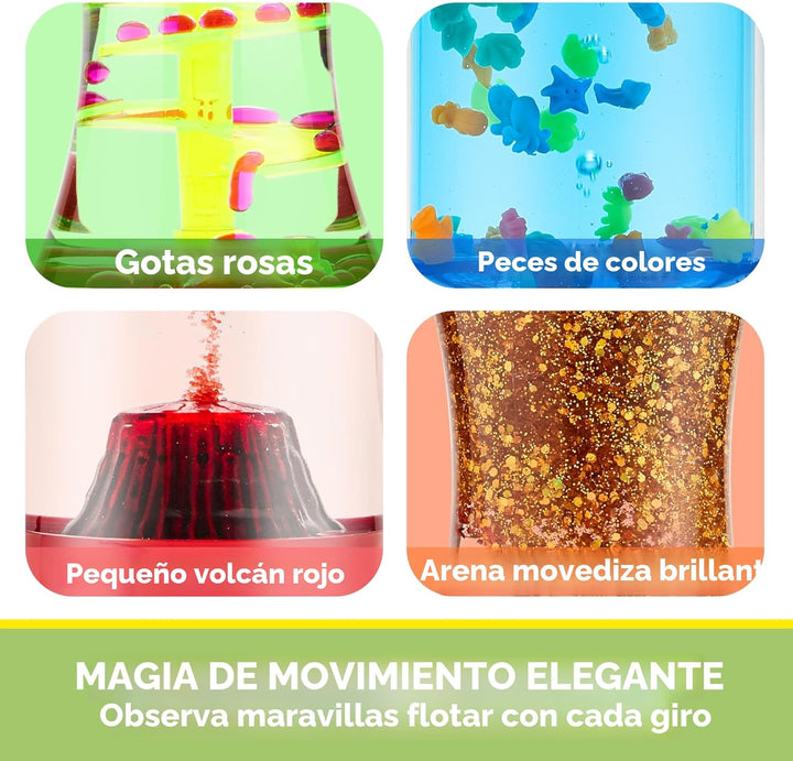 JOYIN Paquete de 4 Tubos Fidget para Niños, Tubos Sensoriales, Jugu...