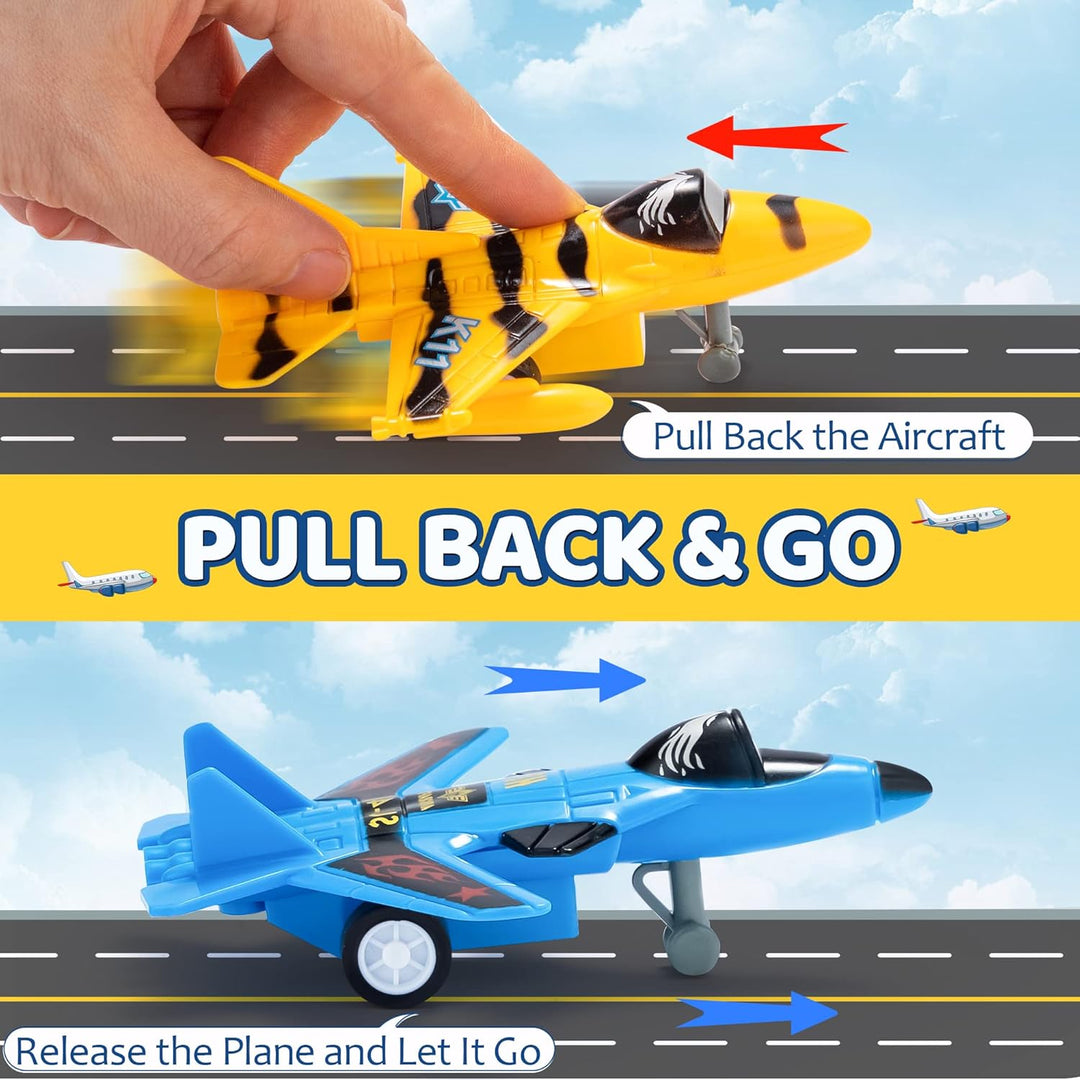JOYIN 16 piezas de juguetes de avión para niños
