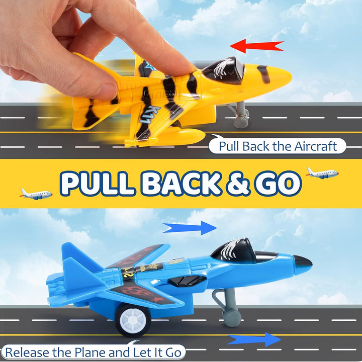 JOYIN 16 piezas de juguetes de avión para niños