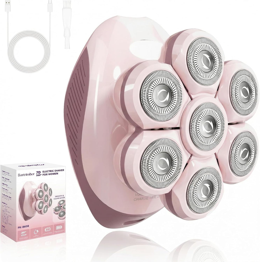 Bartrimber Maquinillas de afeitar eléctricas para piernas de mujer:...