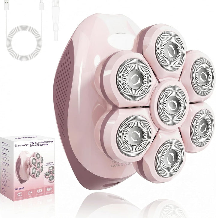 Bartrimber Maquinillas de afeitar eléctricas para piernas de mujer:...