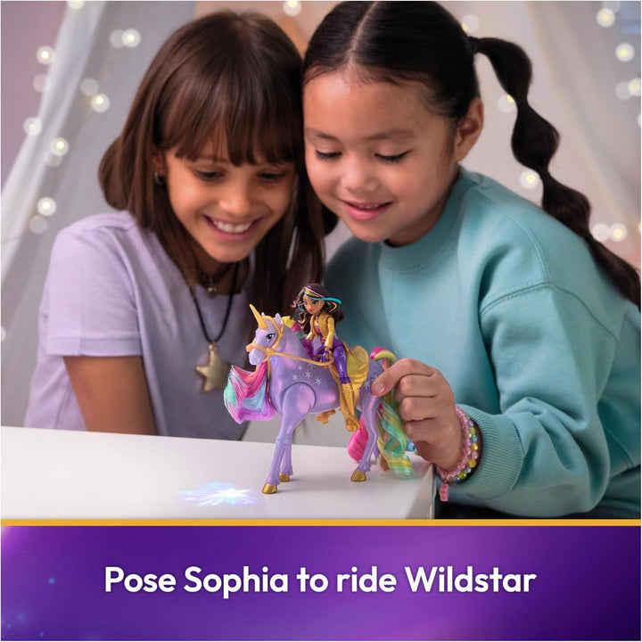 Unicorn Academy, Sophia &amp; Light Magic Wildstar con efectos de i...