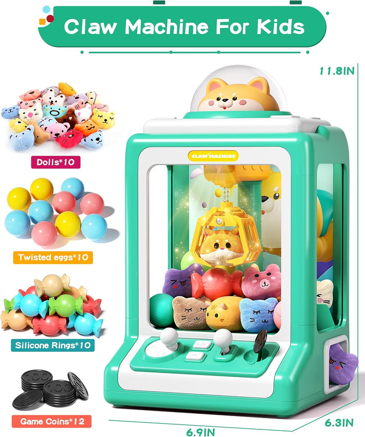Máquina de garras para niños, mini expendedora con monedas de juego...