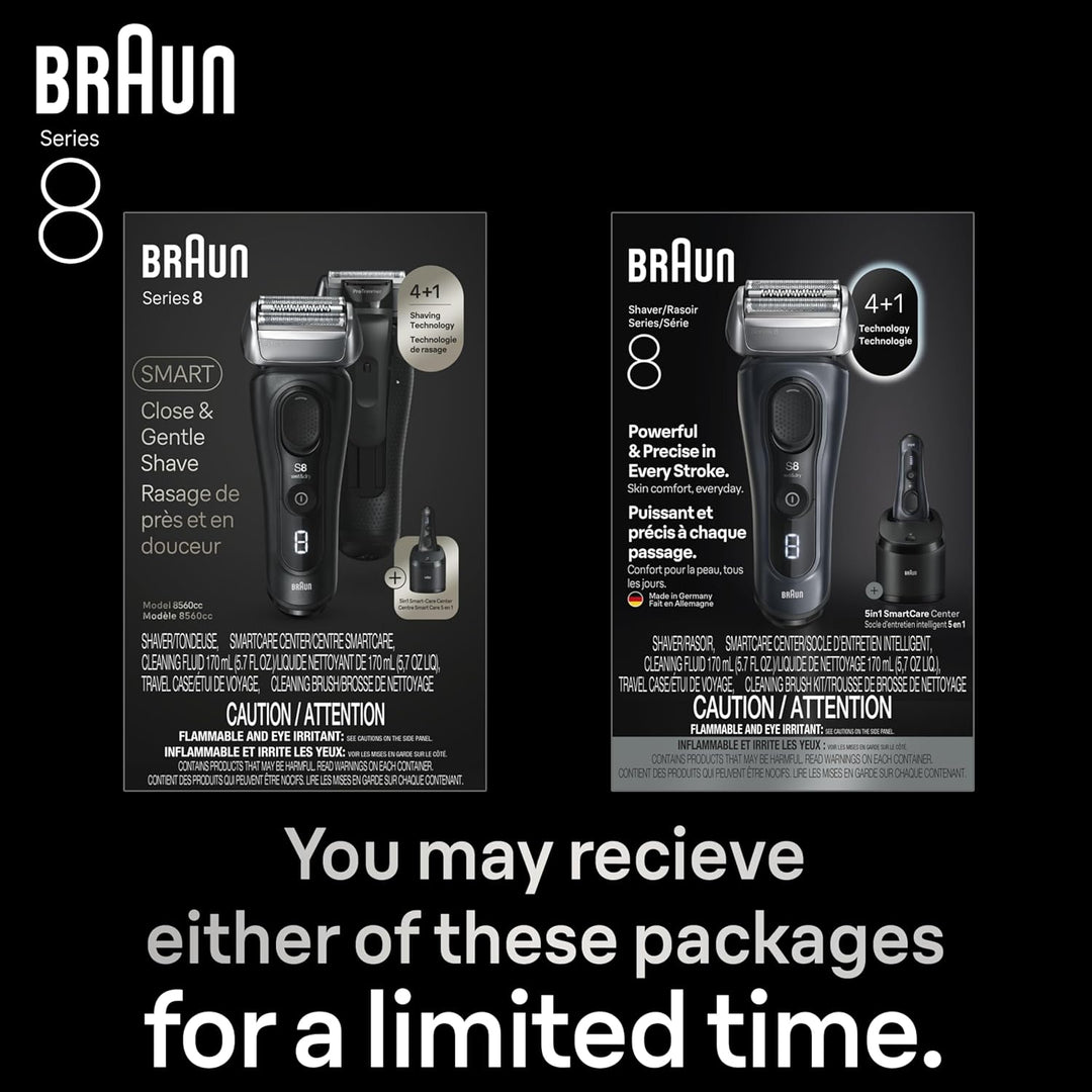 Braun Series 8 8560cc Maquinilla de afeitar eléctrica para hombre,...