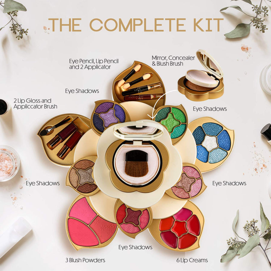 CoralBeau Kit de regalo de maquillaje todo en uno para mujeres y ad...
